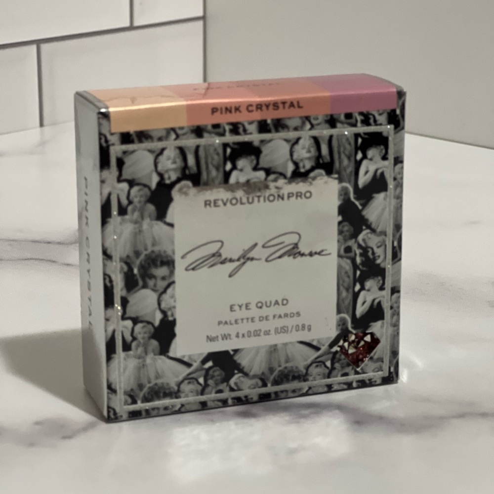 Makeup Revolution Pro X Marilyn Monroe Eye Quad Eyeshadow Palette - Pink Pearl